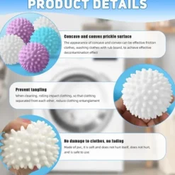 Tvättbollar 9-pack torkbollar för tvättmaskin Tvättbollar