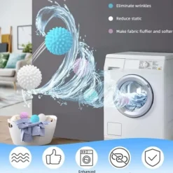 Tvättbollar 9-pack torkbollar för tvättmaskin Tvättbollar