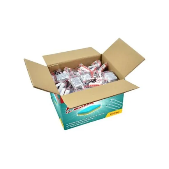Tvättmaskinstabletter - vidaXL - Avkalka - 100 stycken - Frisk - Tablett - 5.98x5.98x5.67 cm