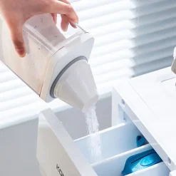 Tvättmedelsbehållare med måttskala och lufttät design - 1100ml