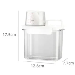 Tvättpulver förvaringstank Tätning Tvättpulver dispenser med handtag Large Size