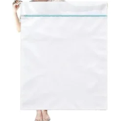 Tvättrådsväska XXL för tvättmaskin 90 x 110 cm Tvättrådsväska Återanvändbar Fint Maskad