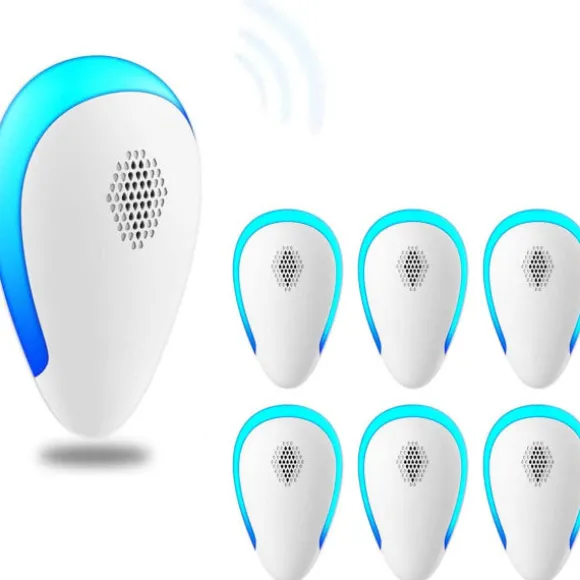 Ultra Sonic Pest Repel-ler 6-pack, plug in inomhus skadedjursbekämpning för insekter, myggor, mus, kackerlackor, råttor, insekter,