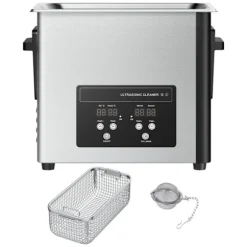 Ultraljudstvätt 6 L-Duoku-Ultraljudsrengöringsapparat 120 W 40 kHz-med Digital Skärm-i Rostfritt Stål