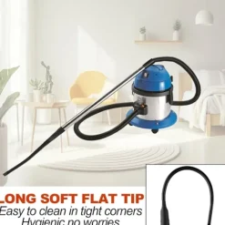 Universal dammsugarmunstycke dammsugartillbehör, långt och flexibelt springmunstycke för alla dammsugare med 35/32 mm anslutning