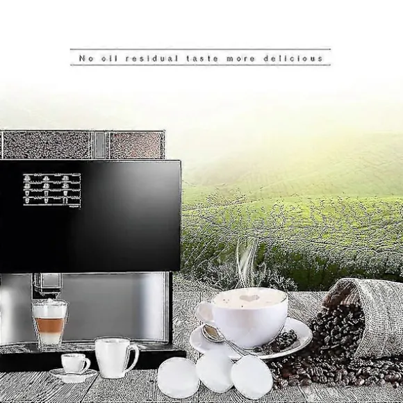 Universella avkalknings- och rengöringstabletter - 50 st för kaffe, vattenflaskor, te, espressomaskiner white