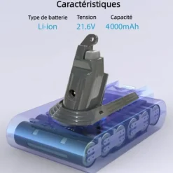 21,6V 4000mAh batteri för Dyson V6 dammsugare med förfilter och efterfilter samt borste och skruvmejsel