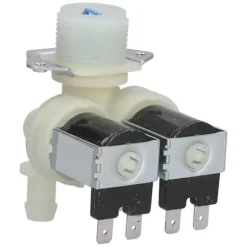 Vatteninloppsventil för tvättmaskin, ersättning, dubbelhuvudsolenoid AC220V-240V