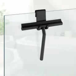 Vattenskrapa för fönster och kabin, [Svart 21cm], Silikonskrapa för fönster, badrumsspegel