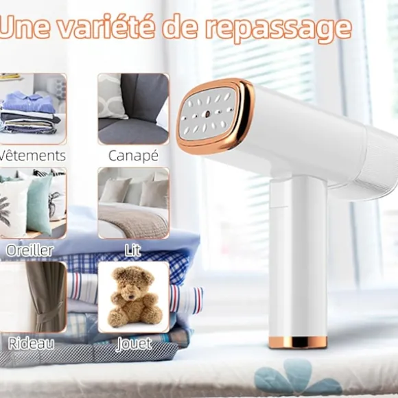 Vertikal Ångstrykjärn - 1000W 150ML - Ångare Lämplig för Alla Tyger för Hem, Resor, Hem och Kontor