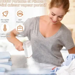 Vertikal Ångstrykjärn - 1000W 150ML - Ångare Lämplig för Alla Tyger för Hem, Resor, Hem och Kontor