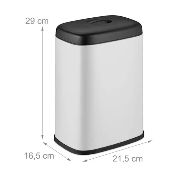 Väggmonterad avfallsbehållare, 5L, avtagbart lock