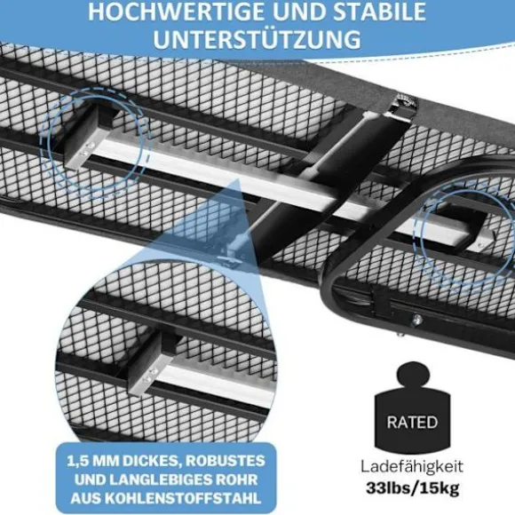 Väggmonterat Strykbord 92x31cm Väggmonterat Litet utrymme - HÖJDJUSTERING - för Ångstrykjärn/elektriskt - Svart