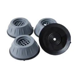 Vibrationsdämpande fötter för tvättmaskin/torktumlare Grå 4-pack