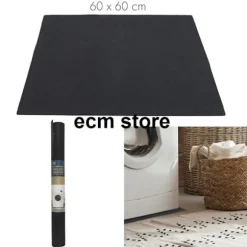 Vibrationsdämpande matta - Ej specificerad - 60x60 cm - Svart - Syntetisk - Modern Svart