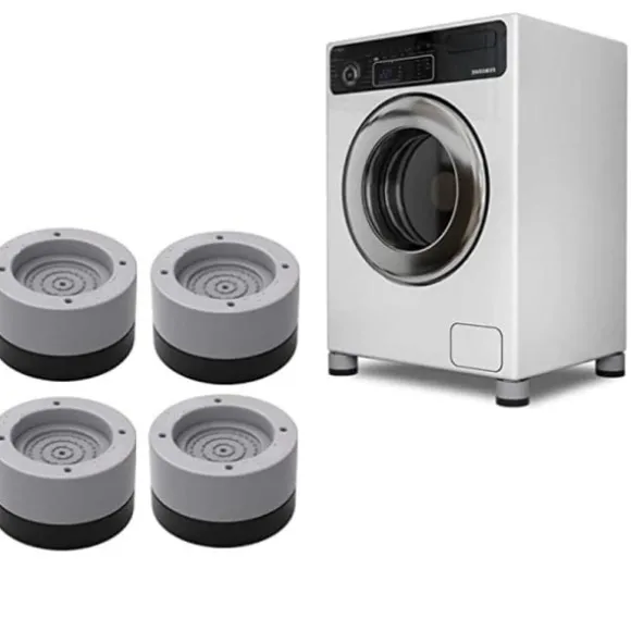 Vibrationsdämpare för Tvättmaskin/Torktumlare - Grå 3.8cm