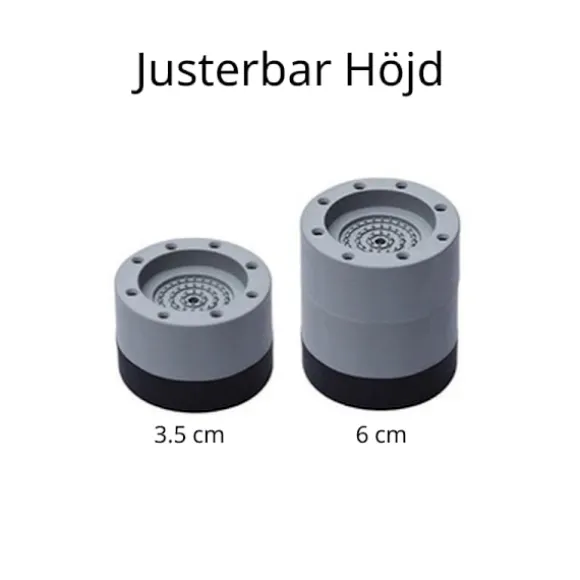 Vibrationsdämpare Kompatibel med Tvättmaskin/Torktumlare - Grå