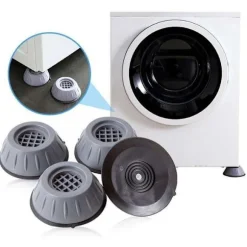 Vibrationsdämpare Tvättmaskin - Fötter som dämpar vibrationer grå one size