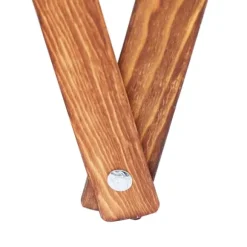 vidaXL Hopfällbar tvättkorg gräddvit trä och tyg Creme
