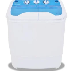 vidaXL Minitvättmaskin med dubbla trummor 5,6 kg multifärg