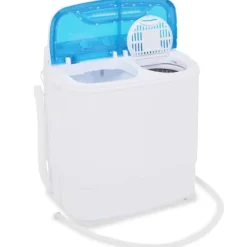 vidaXL Minitvättmaskin med dubbla trummor 5,6 kg multifärg