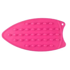 Vikbar Strykmatta Silikon Strykjärnsställ Värmebeständig Halkfri Strykbräda Skyddsdyna Isolering Pad Överdrag rose red
