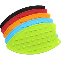 Vikbar Strykmatta Silikon Strykjärnsställ Värmebeständig Halkfri Strykbräda Skyddsdyna Isolering Pad Överdrag rose red