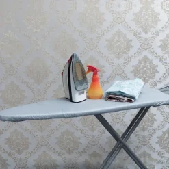 Värmebeständigt dubbellagers strykbordsöverdrag i polyester - Grå[JUN] Gray 120*37cm