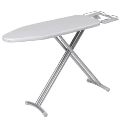 Värmebeständigt Dubbellagers Polyester Strykbrädsöverdrag - Grå Grå Gray 120*37cm