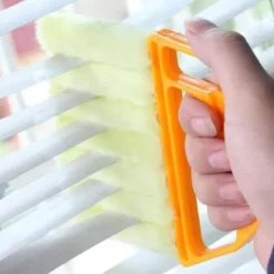 Våt Torr Persiennrengöringsborste med Ergonomiskt Handtag Persienner Hemvård & Rengöringsverktyg Fuktig Dammsvamp