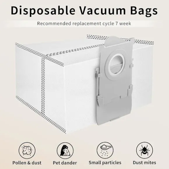 VUSZR 14 Påse för ECOVACS T80 Omni, Tillbehör för Dammsugare ECOVACS DEEBOT T50 Pro Omni, X8 14 BORSTE OCH TILLBEHÖR FÖR DAMMSUGARE