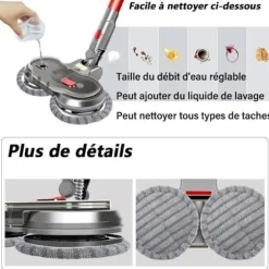 VUSZR Borste för Dyson V10 V8 V7 V11 V15 Dammsugare, Elektrisk Mopp Huvud, Sug och INGEN BORSTE OCH DAMMSUGARTILLBEHÖR