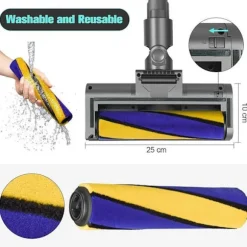 VUSZR Borste för Dyson V10 V11 V15 V7 V8 Borsthuvud Rulle för Dyson Dammsugaraccessoarer Reservdelar B HANDDAMMSUGARE