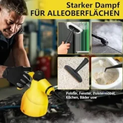 1000W Handhållen Ångrengörare med 9 Tillbehör för Fläckborttagning, Fett, Bilsäten, Fönster, Soffa, 350ml Tank{hw}