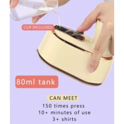 1000w Mini Travel Steamer strykjärn，Handhållna bärbara ångkokare för kläder Liten klädångare Resestorlek Handhållet