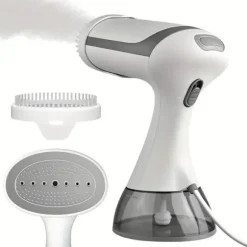1500W Portabel Klädångare - 230V, Europeisk Kontakt, Plast, Skrynkelborttagning, Kompakt Design, Lämplig för Hem- och Resebruk (FQ) White