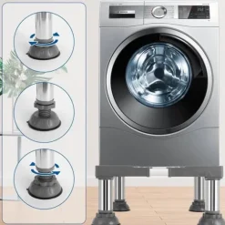 Washing Machine Base/Washing Machine Stand with Anti Vibration Feet – Washing Machine Stand, Strong Load Capacity, Non-Slip and Practical