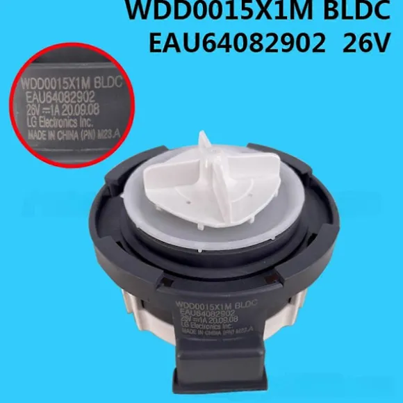 WDD0015X1M BLDC EAU64082902 26V Dräneringspumpmotor för Tvättmaskin Avloppsenhet (FMY) As Shown