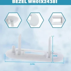 WH02X24399 Låsbleck för Tvättmaskinslock och WH01X24381 Ram för Tvättmaskinslock för och Toppmatad Tvättmaskin