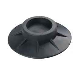 4x Vibrationsdämpare - Gummifötter för Tvättmaskin Svart