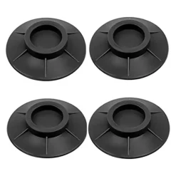 4x Vibrationsdämpare - Gummifötter till Tvättmaskin black