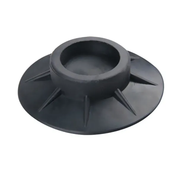 4x Vibrationsdämpare - Gummifötter till Tvättmaskin black