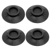 4x Vibrationsdämpare - Gummifötter för Tvättmaskin Svart