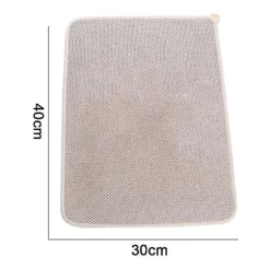 yyhh Diskunderlägg Mikrofiber Diskhandduksmatta, Superabsorberande, Mikrofiber Diskhandduksmatta Beige